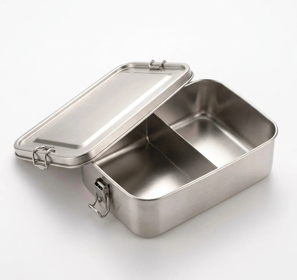 Edelstahl-Lunchbox mit 2 Fächern
