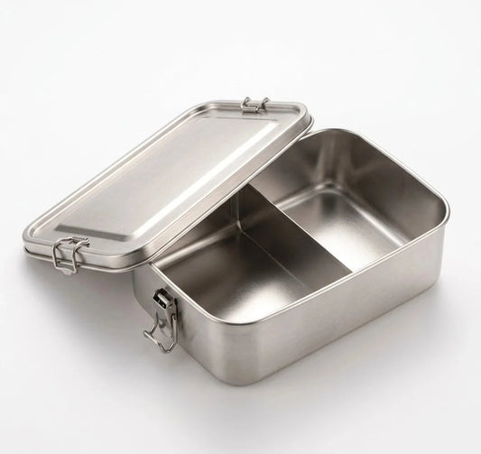 Edelstahl-Lunchbox mit 2 Fächern