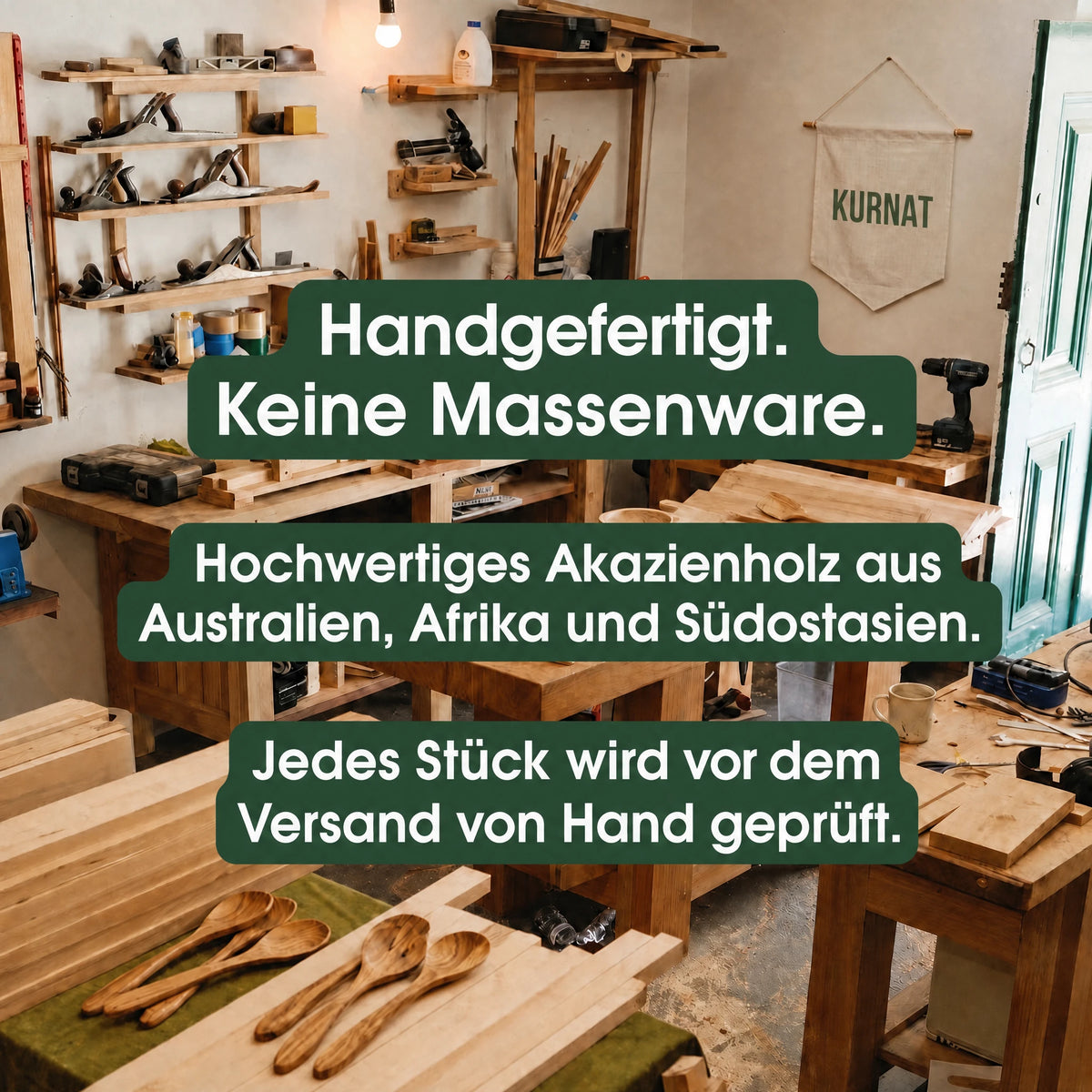 Handgefertigt, keine Massenware