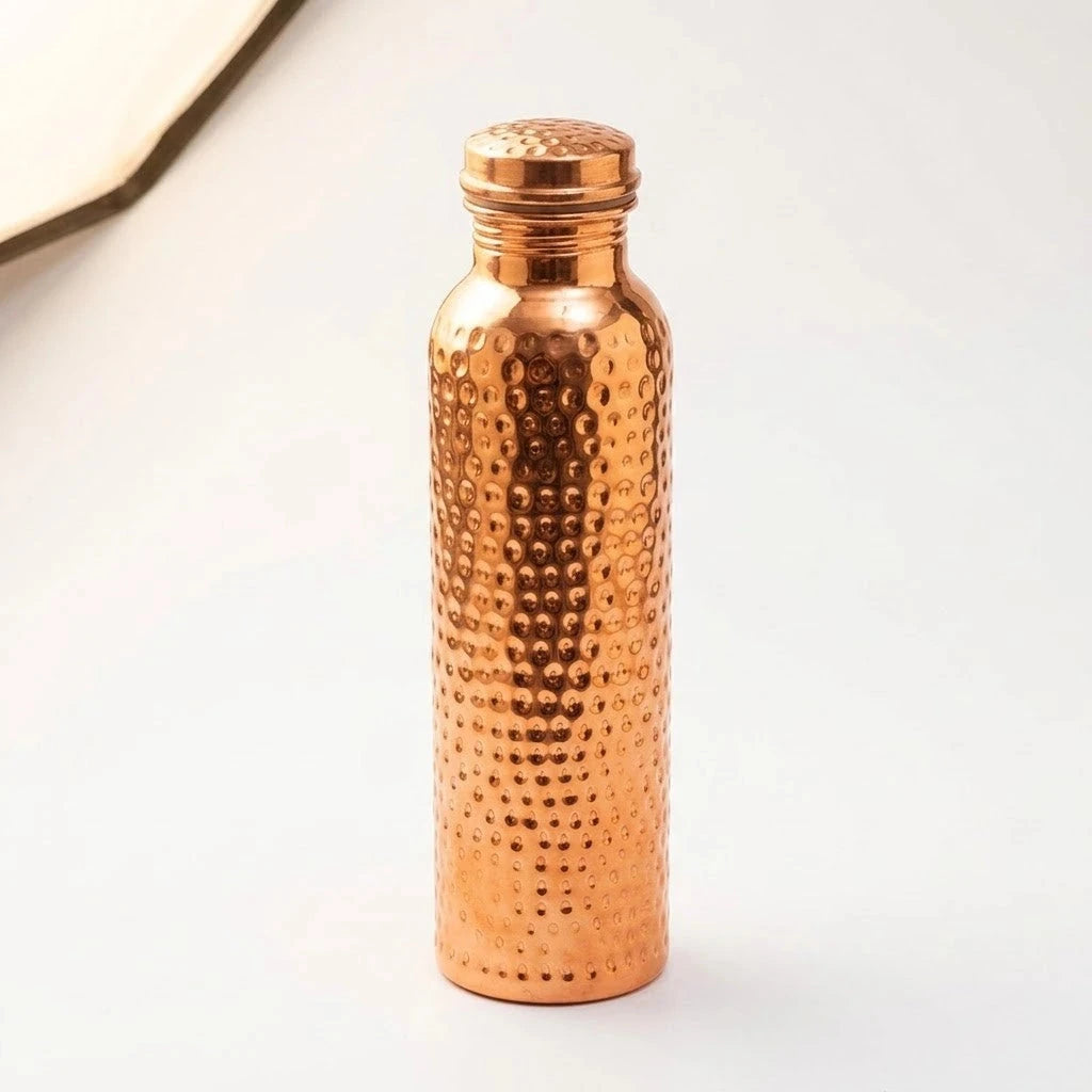 Kupfer-Trinkflasche, gehämmert